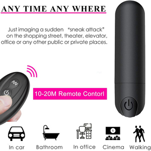 Nuovo 10-Speed impermeabile Wireless telecomando in Silicone USB vibratore Mini proiettile doppio amore per l'uovo giocattolo del sesso per le donne Vagina vibratore - Product Image 3
