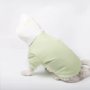 Nova tendência outono e inverno modelos elegante e confortável gato e cão roupas simples quente pet roupas