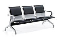 Banc d'attente médical 3 places en aluminium pour hôpital, école, centre commercial, clinique, aéroport