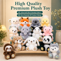 Porte-clés en peluche douce personnalisé mignon, animaux en peluche Kawaii (renard, panda, cochon, chien, husky, mouton), jouet porte-clés, breloque de sac moelleuse, cadeau pour filles