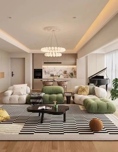 أريكة قطاعية إيطالية من القماش بتصميم عصري وبسيط لشخص واحد، مناسبة للفنادق أو الفلل أو الشقق، بتصميم شبكي عصري - Product Image 5