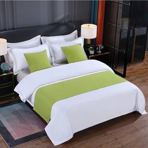 Venta al por mayor Ganga Hoteles Lujo Personalizado Camino de cama Colchas elegantes Camino de cama Acompañado de almohadas Juego de cama Hotel Runner - Product Image 2