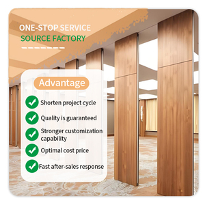 Cloison de séparation pour salle de conférence, <span class=keywords><strong>mur</strong></span> amovible à faible <span class=keywords><strong>coût</strong></span>, pliable, en MDF, cloison mobile commerciale insonorisée - Product Image 4