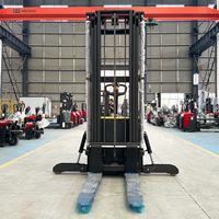 Gerbeur électrique 2000 kg avec pieds de soutien, transpalette gerbeur autoporté, levée 4m 5m, batterie 48V, pour usine et entrepôt, certifié CE