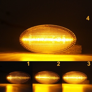 Ailead No Error Lente transparente Luz <span class=keywords><strong>de</strong></span> señal <span class=keywords><strong>de</strong></span> giro LED dinámica para Peugeot 107 Hatchback 108 206 CC/Hatchback/SW 307 407 607 Partner - Product Image 6