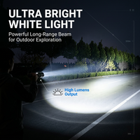 Projecteur LED Super Lumineux Style Laser, Longue Portée, Large Couverture Routière, Étanche, Lampe de Conduite Tout-Terrain avec Support pour Camion et VUS