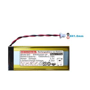Batteria Schuberth C3 LIP451949-2P WW452050-2P ZN452050PC-1S2P 3.7V 1000mAh 902050 per Auricolari <span class=keywords><strong>Cardo</strong></span> Q1 Q2 Q3 G4 G9 G9X L122 - Product Image 3