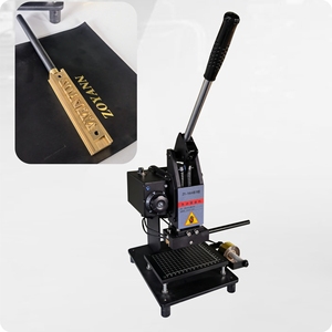 ZY-160C ZONYAN Nuova Pressa a Caldo Manuale 220V per Pelle con 1 Anno di Garanzia, Macchina per Goffratura Fai-da-Te di Lettere e Numeri - Product Image 1