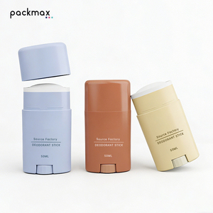 Factory Direct 50g PP Flat Twist-Up Solid Deodorant Stick-Portable Body Perfume <b>Tube</b>, <b>Plastic</b> Packaging - Product Image 4
