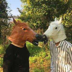 Accesorios, Máscara de Silicona con Cabeza de Caballo, Máscara de Animal para Decoración de Fiestas de Halloween - Product Image 5