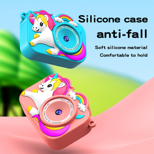 2026 Einhorn-Kinderkamera 2,0" IPS 320x240 Doppellinse 400mAh Typ-C Silikonhülle Geschenkbox Kamera für Mädchen Jungen Geburtstagsgeschenk - Product Image 4