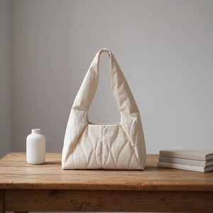 Bolsas de Mano de Playa Personalizables al por Mayor 2026, Bolsas de Mano de Algodón Acolchado, Ecológicas, Portátiles, Ligeras, para Uso Diario, para Mujer - Product Image 4