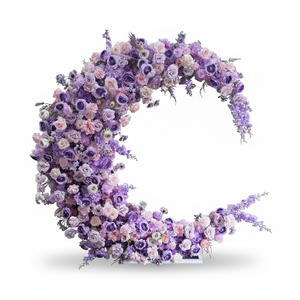 <strong>Moon</strong> Arch Artificial Flower Stand Arch Purely Handmade Wedding Hotel Birthday Banquet Hall Mall Decorative Scene Arrangement - Product Image 4