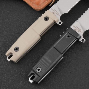 มีดโบวี่ปลายตรง ER TASK สำหรับตั้งแคมป์กลางแจ้ง ใบมีด N690 ด้ามจับ G10 ขนาด 20 ซม. ความหนา 5.5 มม. สำหรับตัด งาน OEM DIY/อุตสาหกรรม - Product Image 2