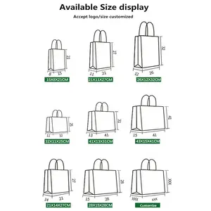नमूना भूरा उद्योग थोक मूल्य काला क्राफ्ट पेपर बैग शॉपिंग बैग कस्टम लोगो