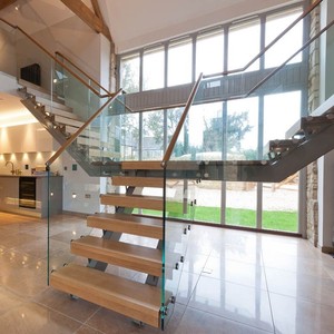 <span class=keywords><strong>Escalier</strong></span> intérieur <span class=keywords><strong>en</strong></span> <span class=keywords><strong>bois</strong></span> personnalisé Prima <span class=keywords><strong>Escalier</strong></span> à limon simple et droit avec plate-forme tournante - Product Image 2