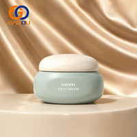 Flacon pompe en verre de qualité supérieure, aspect parfait, 30g 50g, ensemble d'emballage cosmétique, ensemble de soins de la peau en verre dépoli avec bouchon à bille et compte-gouttes pour sérum