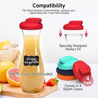 Bouchon verseur en silicone personnalisable pour bouteille de vinaigrette, bouchon de remplacement en silicone pour bouteille d'assaisonnement