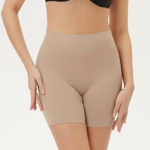 Pantalones cortos sin costuras <span class=keywords><strong>de</strong></span> cintura media para mujer, pantalones cortos elásticos, bragas, ropa interior protectora, falda transpirable para levantar las caderas, vestido - Product Image 1