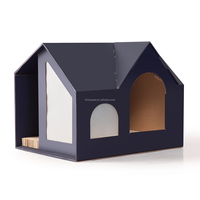 Maison pour chat pliable en carton populaire avec griffoir et structure d'escalade pour chat