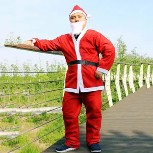 Rẻ hơn bán buôn chuyên nghiệp trang phục trẻ em Sant Claus quần áo phù hợp với người đàn ông cảm thấy giáng sinh Santa Claus trang phục cho chạy