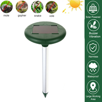 Répulsif sonique antiparasitaire pour ferme et jardin d'extérieur à énergie solaire