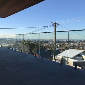 Rampe en verre résistante au vent, balustrade en verre robuste pour escaliers côtiers <span class=keywords><strong>et</strong></span> terrasses de <span class=keywords><strong>plage</strong></span> - Product Image 6