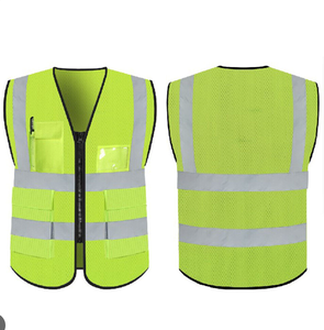 سترة عاكسة لسلامة الأمن من البوليستر عالية الوضوح بالجملة - Product Image 3