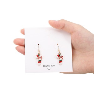 Boucles d'oreilles de Noël en forme de sapin et flocon de neige pour femme, vente en gros, nouveauté - Product Image 6