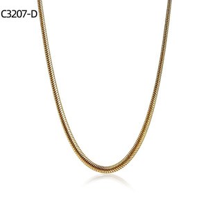 Collar de cadena de serpiente Amy Amy, plata 925, cadena de joyería fina clásica para uso diario para mujer, C3207 - Product Image 4