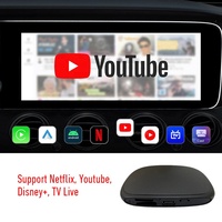 Adaptador Inalámbrico Android 13 Auto & CarPlay Box AI Smart Netflix YouTube, Mirror Link para Teléfono, GPS, Mapa, IPTV, 3G/4G, Portátil