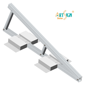 ตัวยึดหลังคาโลหะพลังงานแสงอาทิตย์ชุดติดตั้งอลูมิเนียม PV ขายึดสามเหลี่ยม - Product Image 1