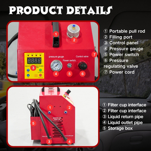 Machine de <span class=keywords><strong>nettoyage</strong></span> de réservoir d'eau multifonctionnelle à haute efficacité pour l'entretien des radiateurs automobiles ANBORROAD BZDQ-A9-03 220V - Product Image 3