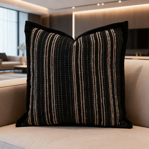 18x18 Inch Soft Chenille Pillow Covers for Sofa Living Room Couch Solid Dyed Cases - Product Image 6