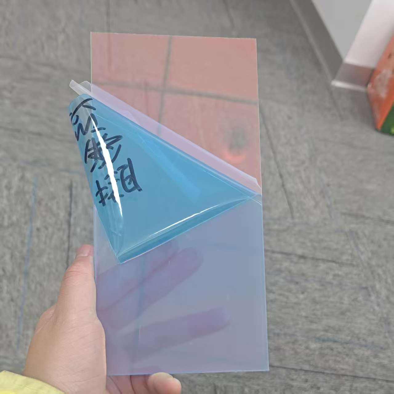 Iridescent acrylic sheet-Blue