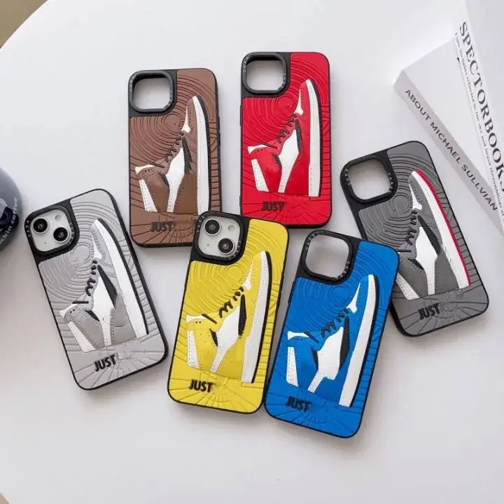 Custodia per telefono Sneaker in Silicone 3d per Iphone 11 Pro Max 12 13 14 15 Plus Xr protezione antiurto custodia per telefono