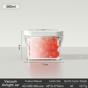 <span class=keywords><strong>Barattoli</strong></span> in Plastica PET Trasparente Multiuso, Senza BPA, per Conservazione <span class=keywords><strong>Sottovuoto</strong></span> di Alimenti e Cereali in Cucina - Product Image 5