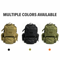 Sac à dos tactique Molle détachable de 60 L, grand sac d'assaut avec pochettes amovibles pour le camping et la randonnée en plein air