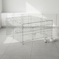 Enclos à lapins en métal personnalisé, motif solide, clôture en fil métallique facile à assembler, enclos extérieur durable pour animaux de compagnie, plusieurs tailles