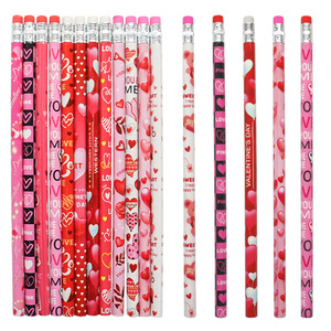Cartoon Themed HB Pencils Standard Size Wooden School <b>Office</b> Supplies Digital <b>Printing</b> Safe For Kids Writing - Product Image 3