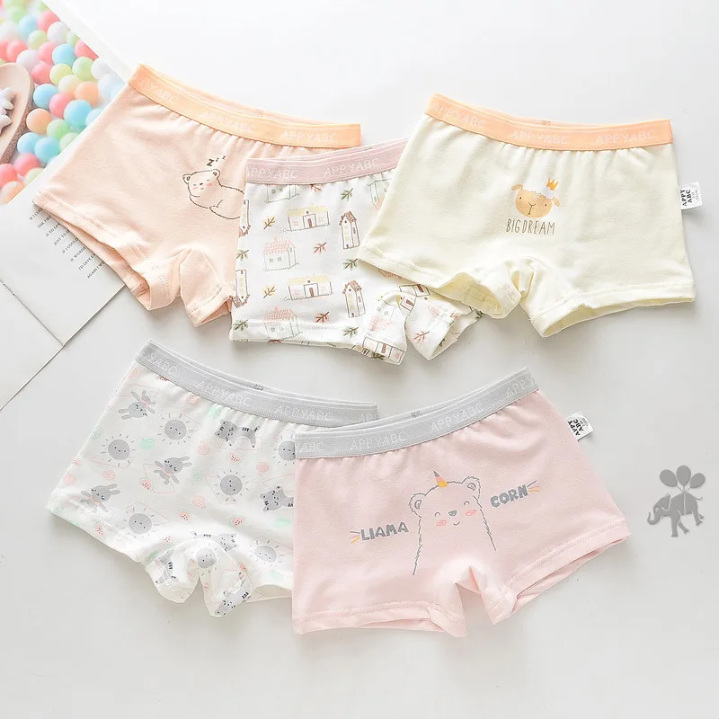 Organic Soft Baby Girl Underwear Cotton Kids Toddler Short Pants Underpants Breathable Infant Shortsベビー肌着