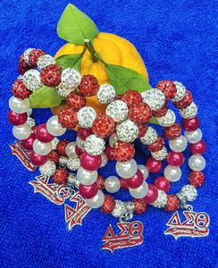 Aanpasbare Delta Shackle Armband Delta Sigmatheta Armband Studentenvereniging Armband Dst Aka Lvy Charme Goddelijke Negen Studentenvereniging Sieraden - Product Image 3