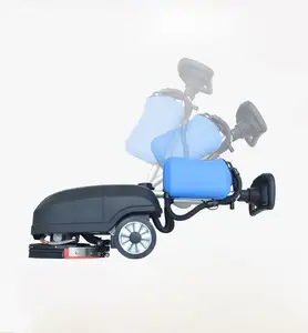 Mini Scrubber Dryer pieghevole piastrelle di ceramica legno cemento legno duro qualità macchina per la pulizia del pavimento