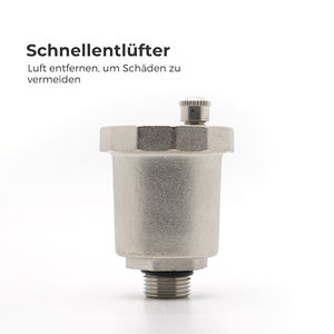 IVANCI <span class=keywords><strong>Expansion</strong></span> Vessel Brass 3/4 "Saftey Group con ventilación <span class=keywords><strong>de</strong></span> aire automática y manómetro para sistema <span class=keywords><strong>de</strong></span> calefacción - Product Image 5