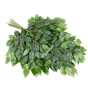 Alta calidad feng shui árbol real touch falso Planta artificial árbol ficus hojas para Decoración