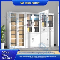 Armoire de classement métallique de bureau, en acier, à tiroirs, pour documents financiers, 4 portes, 5 niveaux, modèle XD-WJG Chine