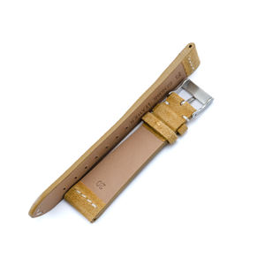 Oem and Odm Italian Suede Leather Fashion 22mm Machine <b>Stitch</b> Genuine <b>Watch</b> Strap for Wristwatches - Product Image 3