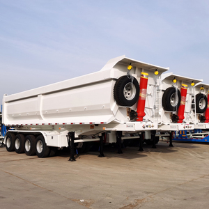 La Chine camion 4 essieux benne basculante <span class=keywords><strong>semi</strong></span>-<span class=keywords><strong>remorque</strong></span> <span class=keywords><strong>tracteur</strong></span> 38CBM 35CBM benne <span class=keywords><strong>semi</strong></span>-<span class=keywords><strong>remorque</strong></span> en acier - Product Image 3
