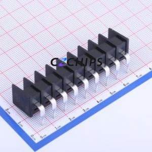 KF25R-7.62-9P Barrier Terminal Block Bent Lead Through Hole,P=7.62mm Connector Two Sides 7.62mm 1x9P Right Angle Pin - Product Image 2