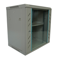 Armoire réseau 19 pouces 12U homologuée CE, boîtier métallique pour serveur, porte en verre DDF, armoires réseau murales